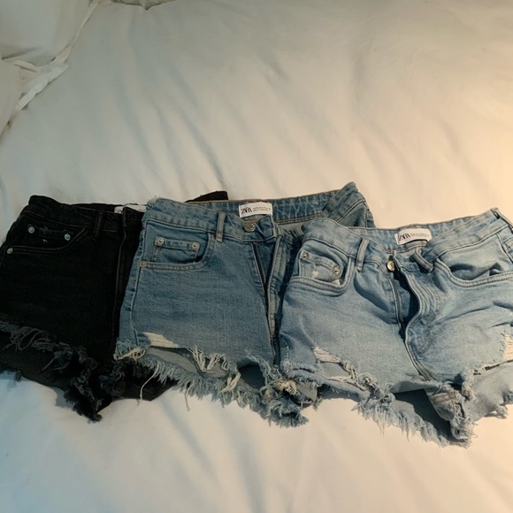 Zara Women’s Jean Shorts Lot of 3 - Picture 1 of 4